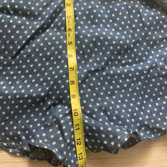 Lucca Couture Denim Chambray Star Romper Peplum M - Picture 10 of 11